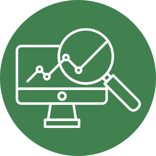 Dados NR 05 - Ilustração da tela de um computador com uma lupa, simbolizando a segurança dos dados na plataforma Cipa Cloud.