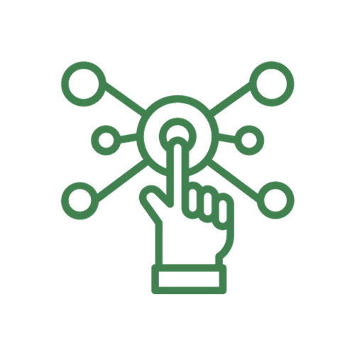 Link CIPA - exibe o ícone de uma mão clicando em um botão virtual, simbolizando a votação online da CIPA.