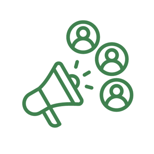 Participação dos colaboradores - icone de um auto falante sugerindo a participação colaborativa na votação da CIPA.